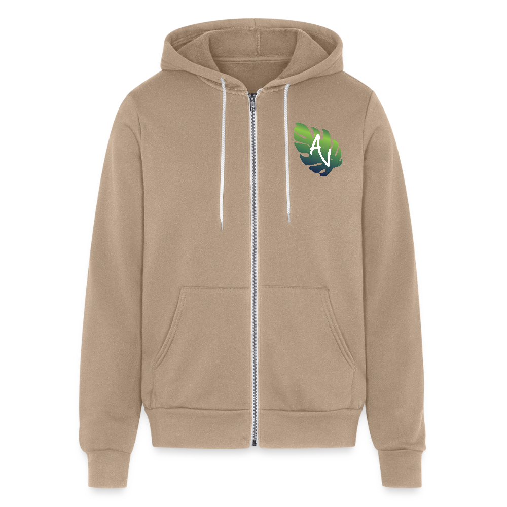 Adventure Villa Classic Zip Hoodie - tan
