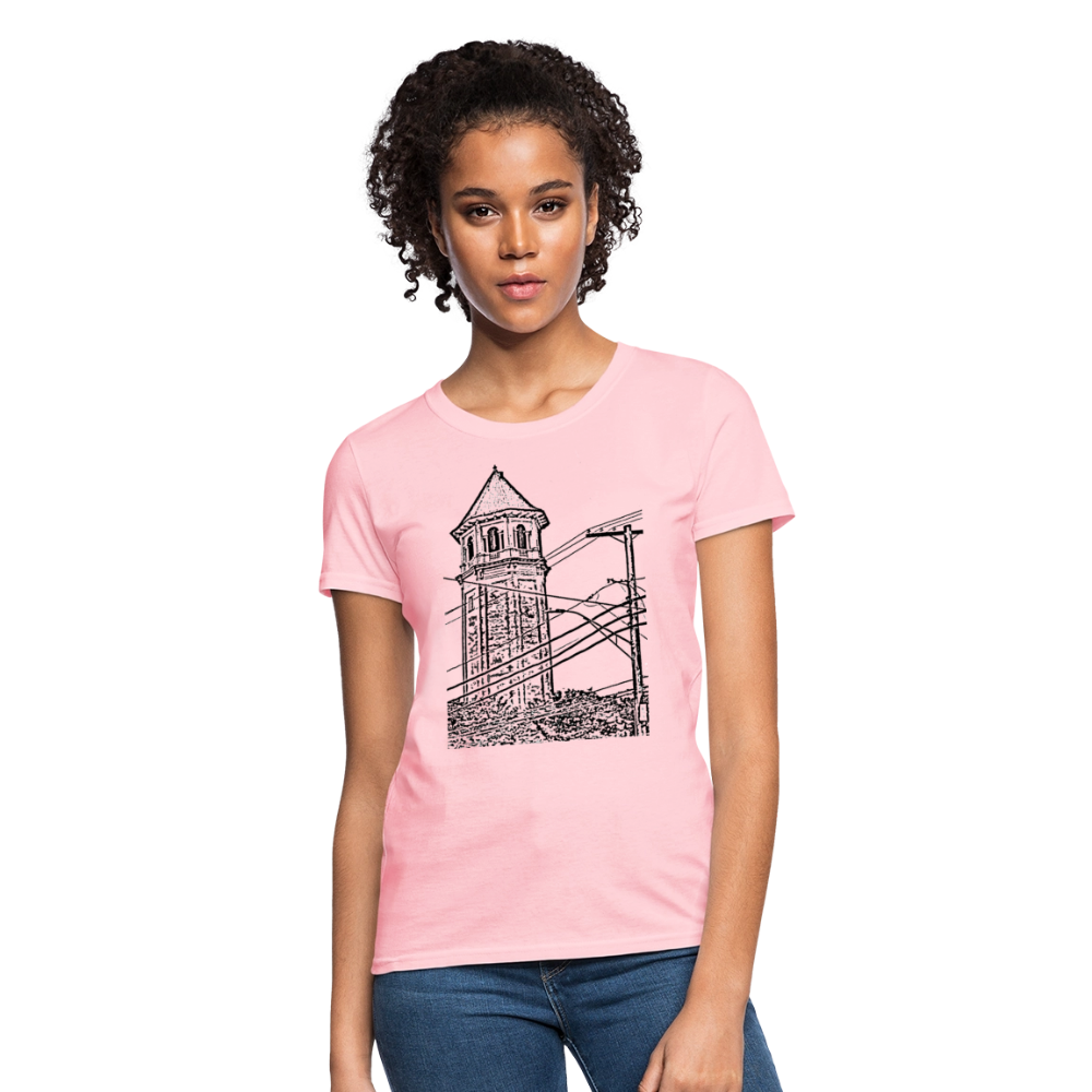 Roland Water Tower Femme cut T-Shirt - pink