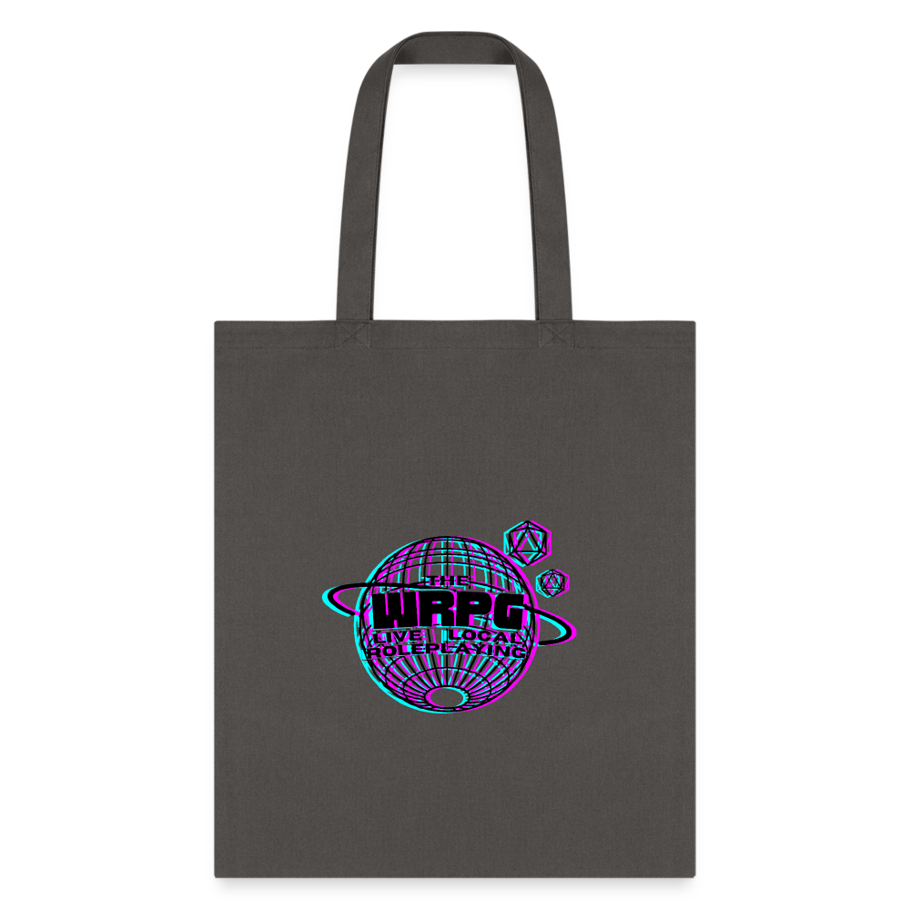 the WRPG 3d logo black Tote Bag - charcoal