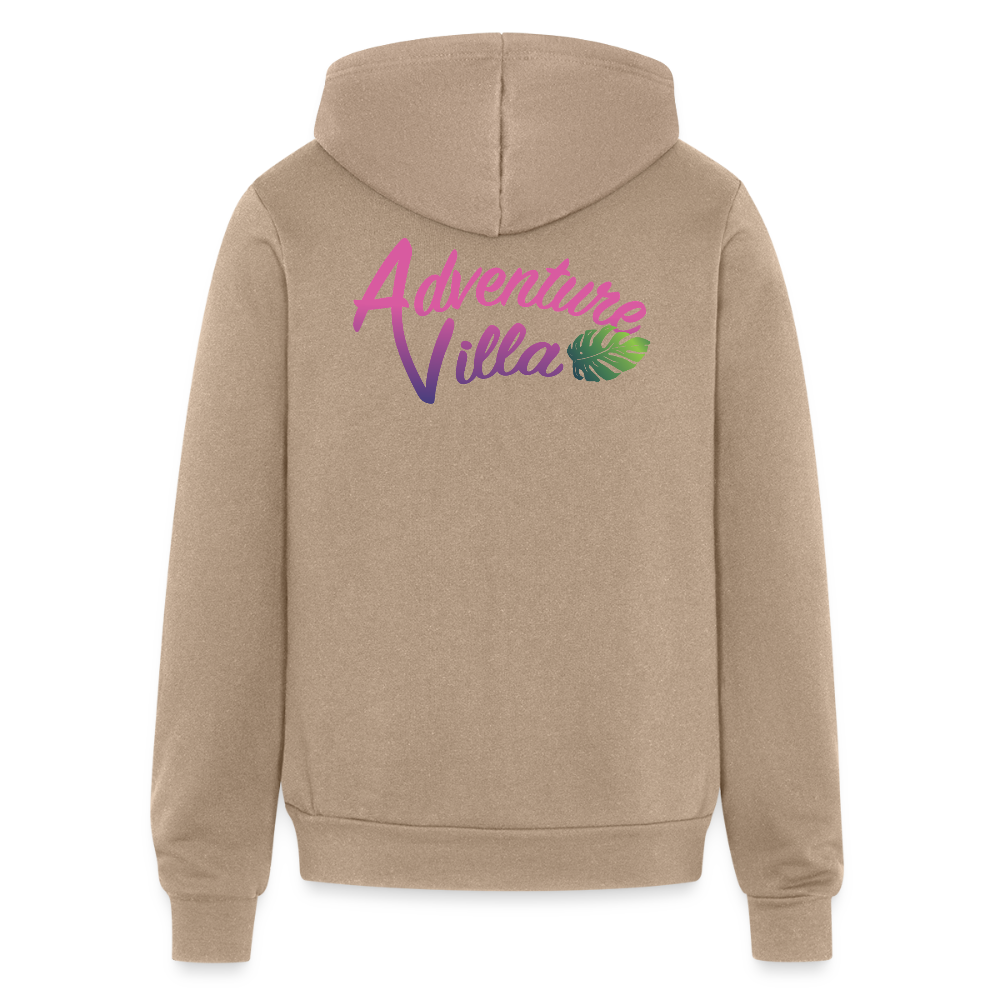 Adventure Villa Classic Zip Hoodie - tan