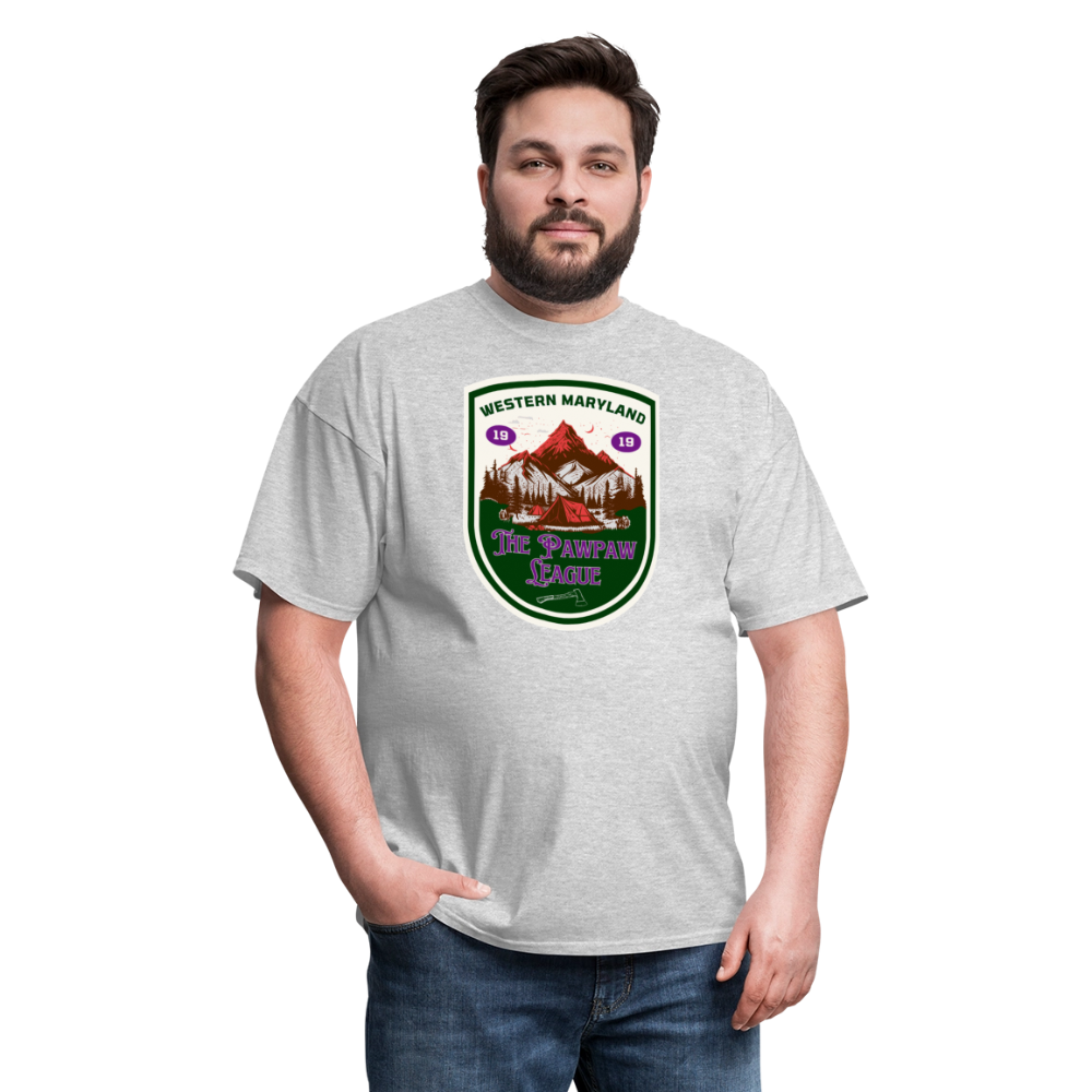Port Righ logo T-Shirt - heather gray