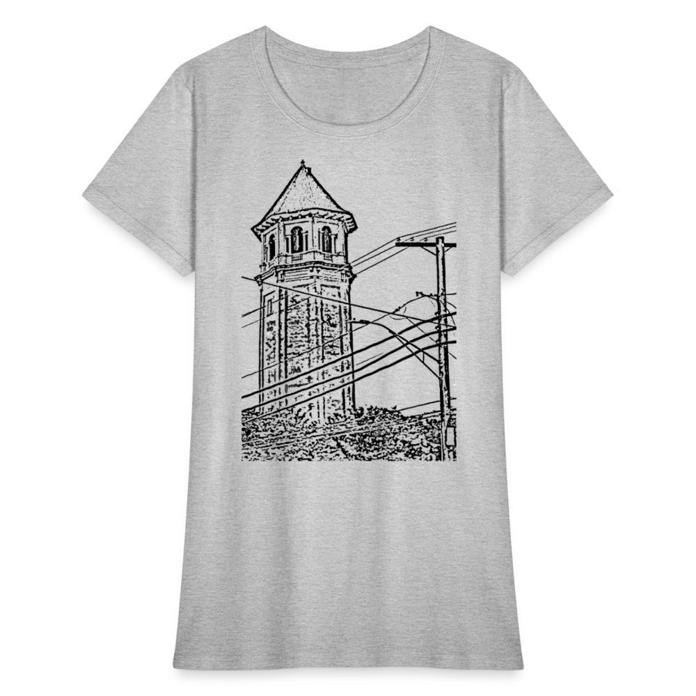 Roland Water Tower Femme cut T-Shirt - heather gray