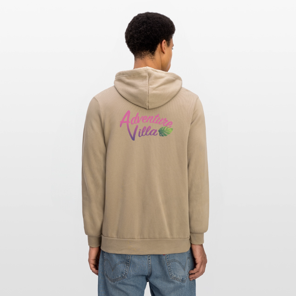 Adventure Villa Classic Zip Hoodie - tan