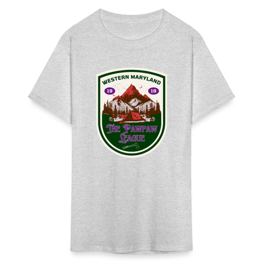 Port Righ logo T-Shirt - heather gray