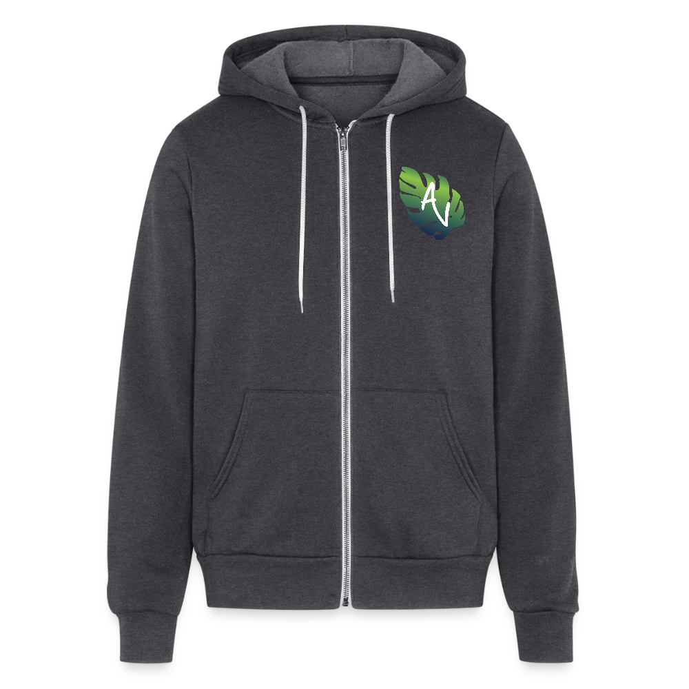 Adventure Villa Classic Zip Hoodie - charcoal grey