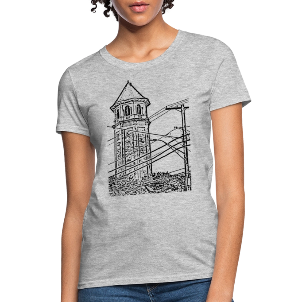 Roland Water Tower Femme cut T-Shirt - heather gray