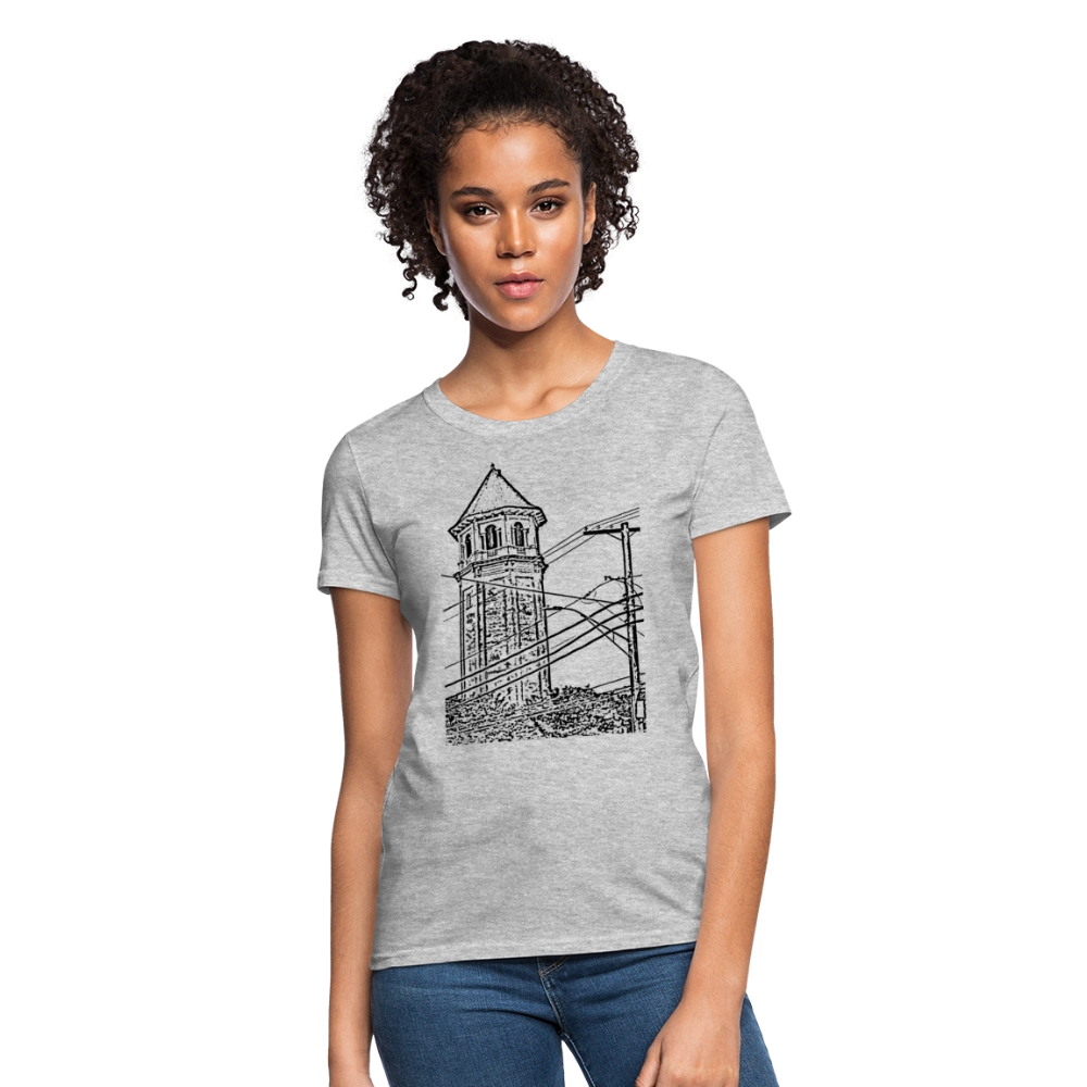 Roland Water Tower Femme cut T-Shirt - heather gray