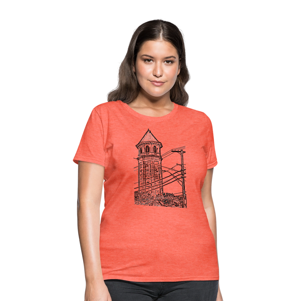 Roland Water Tower Femme cut T-Shirt - heather coral