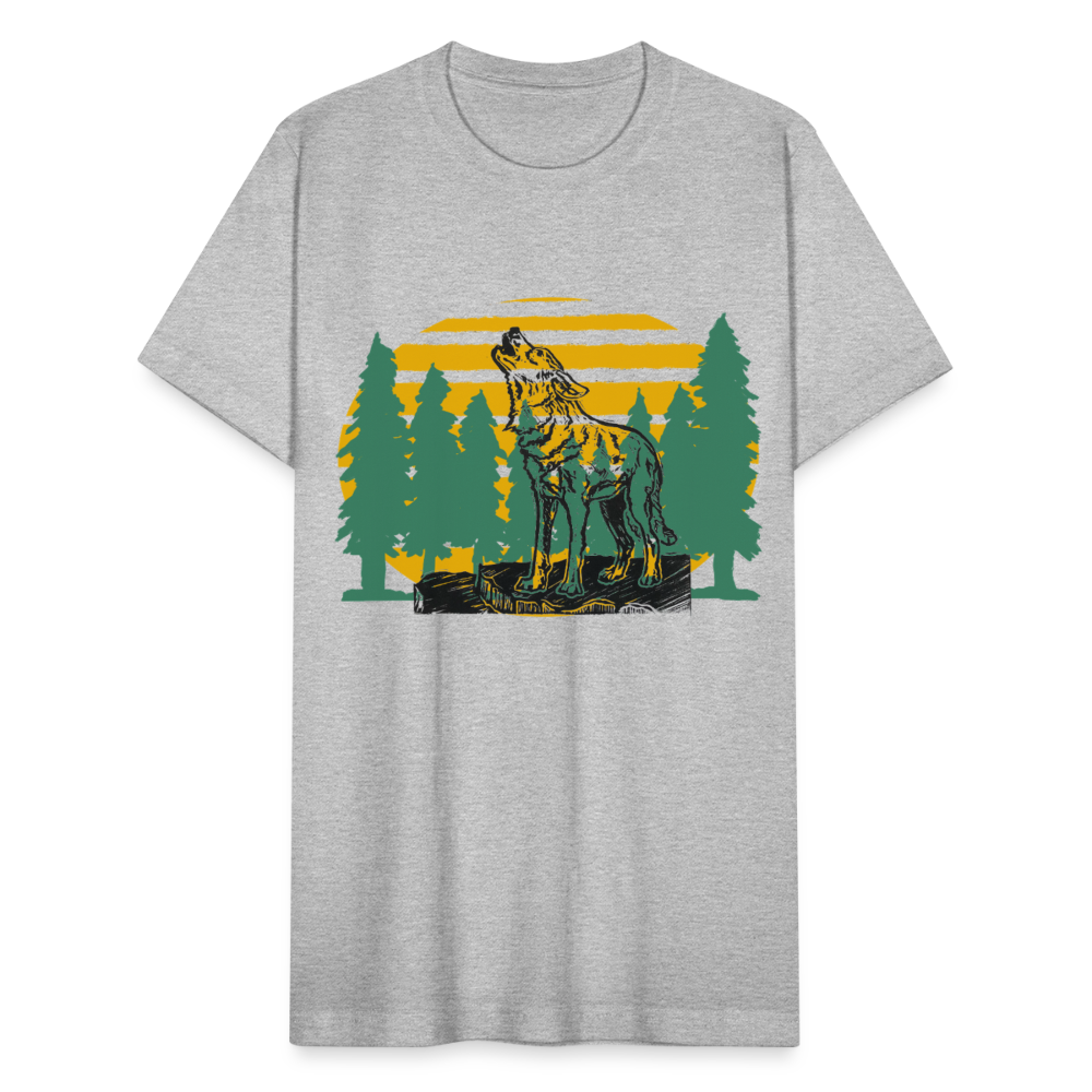 Wolf in the Trees - heather gray
