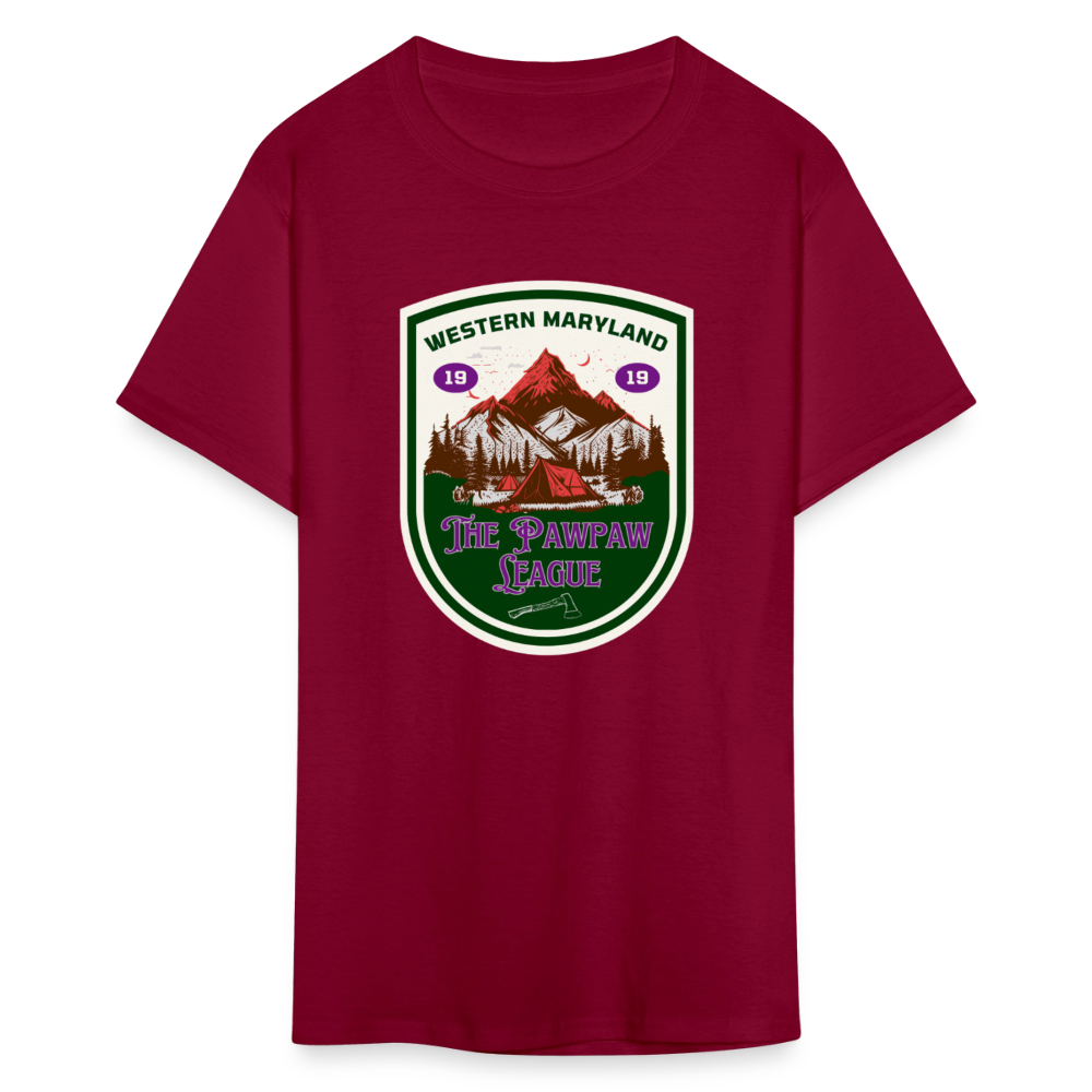 Port Righ logo T-Shirt - burgundy