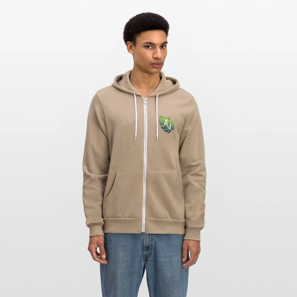 Adventure Villa Classic Zip Hoodie - tan