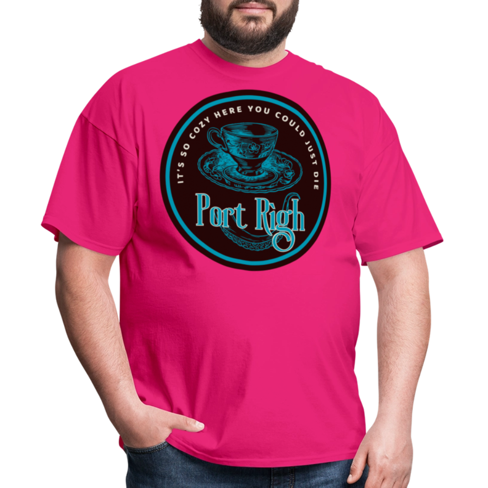 Port Righ logo T-Shirt - fuchsia