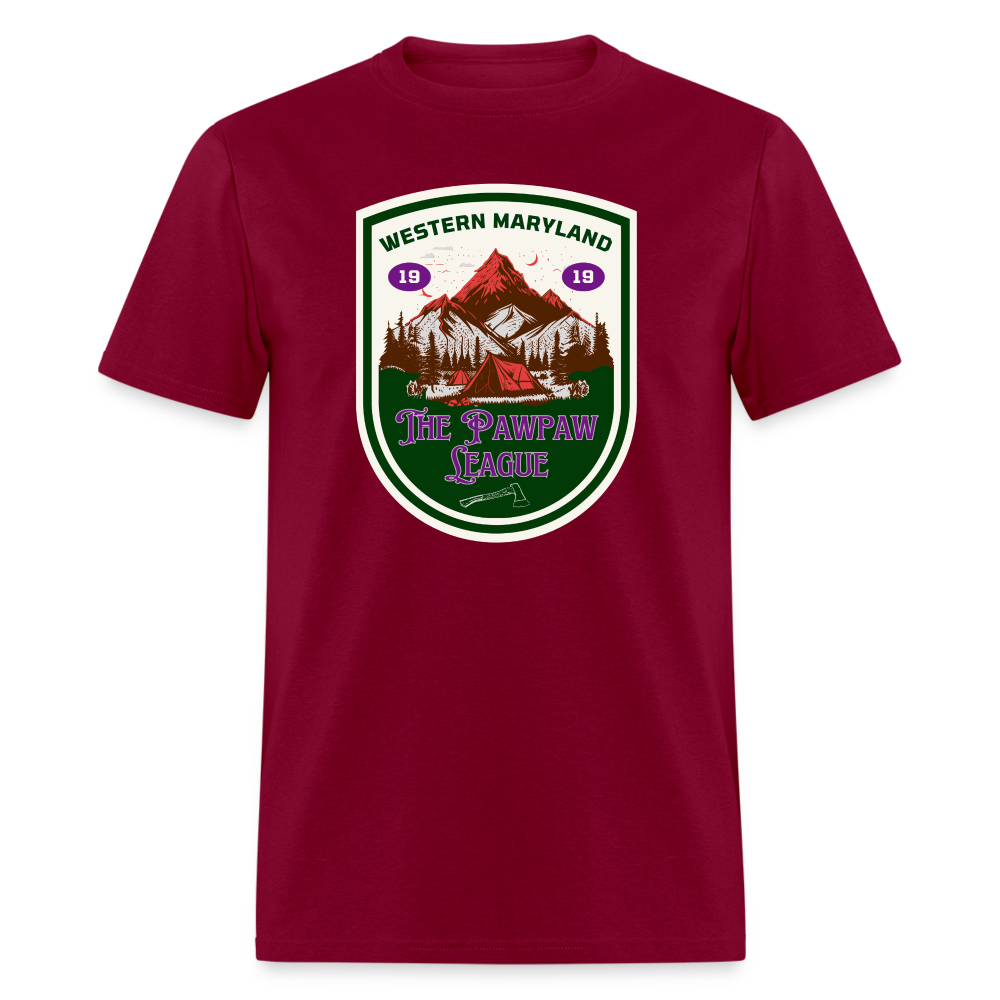 Port Righ logo T-Shirt - burgundy