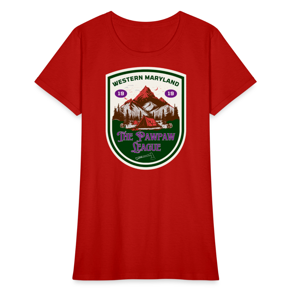 The Pawpaw League Women's T-Shirt - red