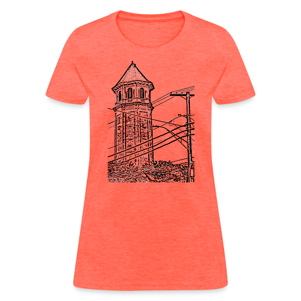 Roland Water Tower Femme cut T-Shirt - heather coral