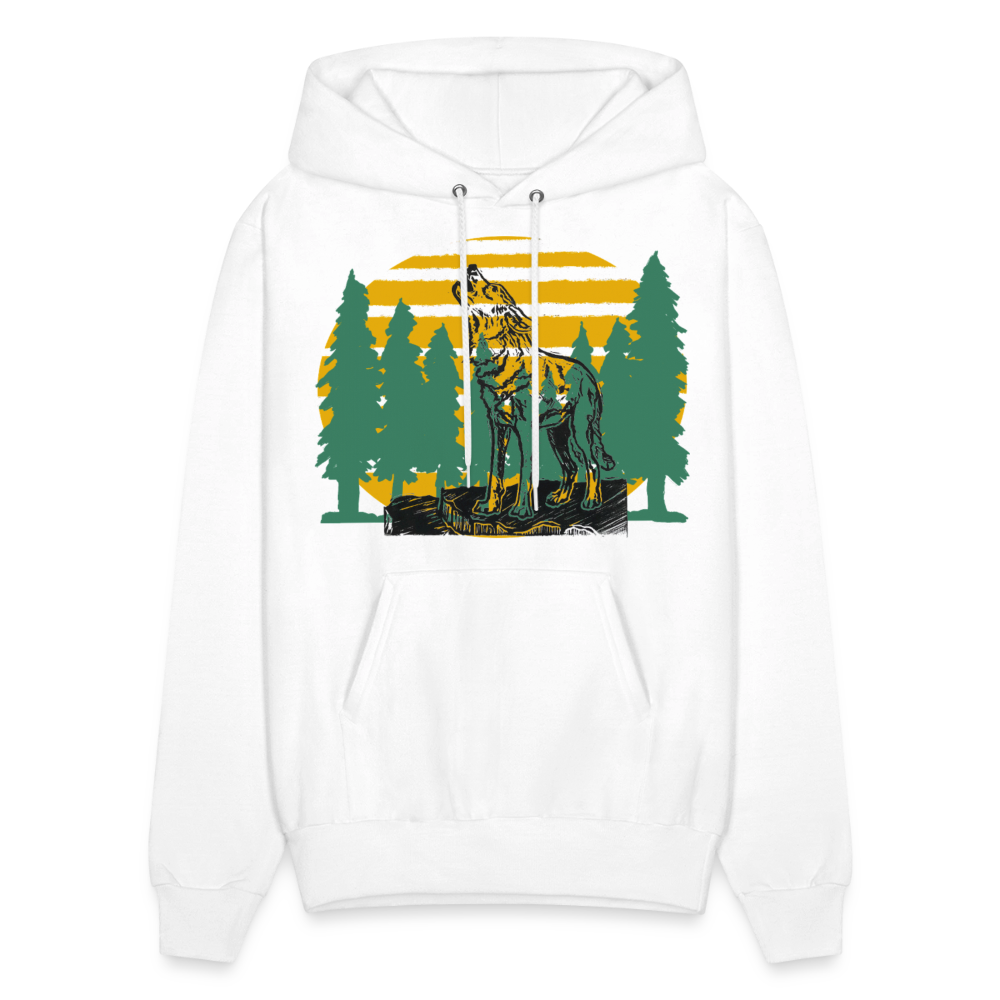 Wolf in the woods - white