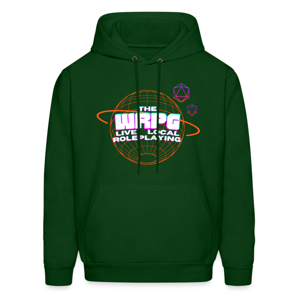 OG WRPG Logo white Hoodie - forest green