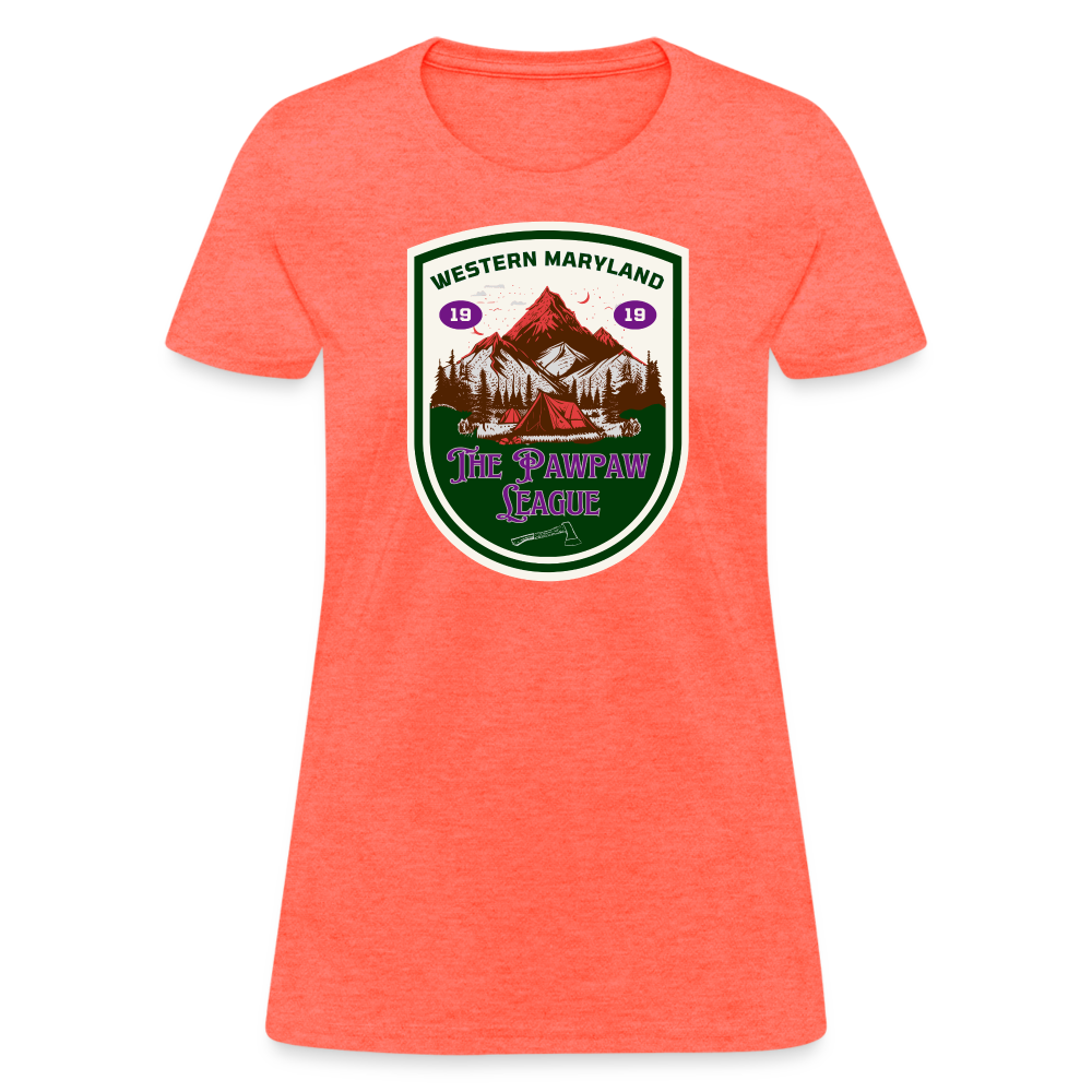 The Pawpaw League Women's T-Shirt - heather coral
