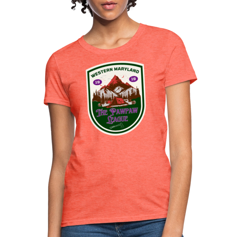 The Pawpaw League Women's T-Shirt - heather coral