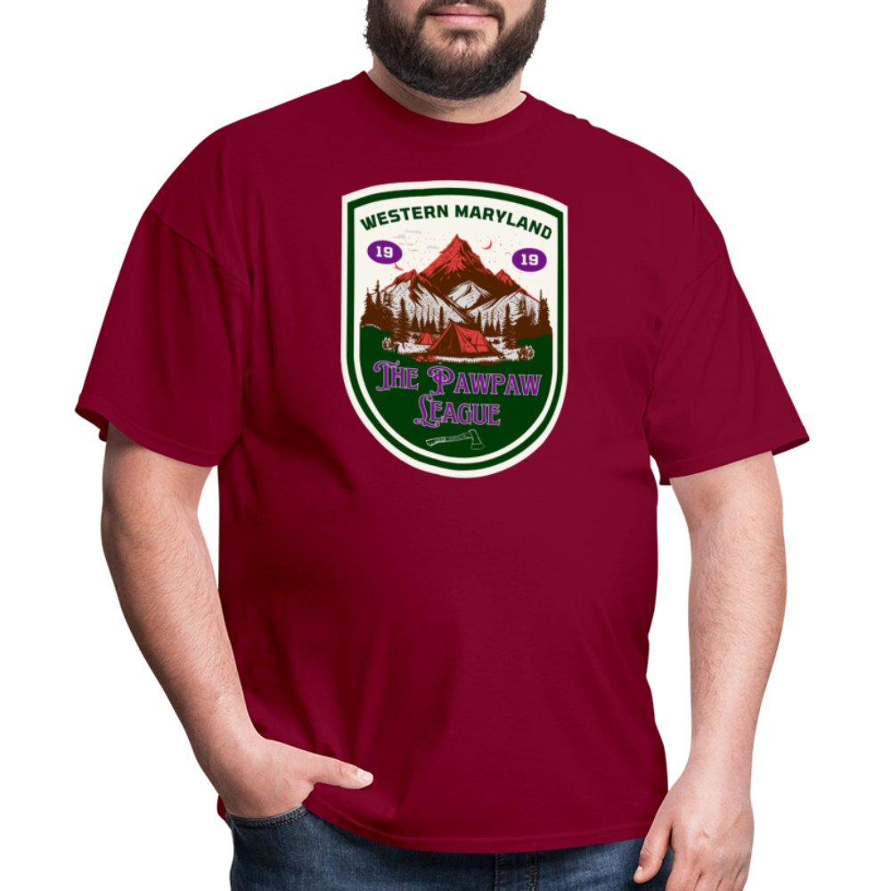 Port Righ logo T-Shirt - burgundy