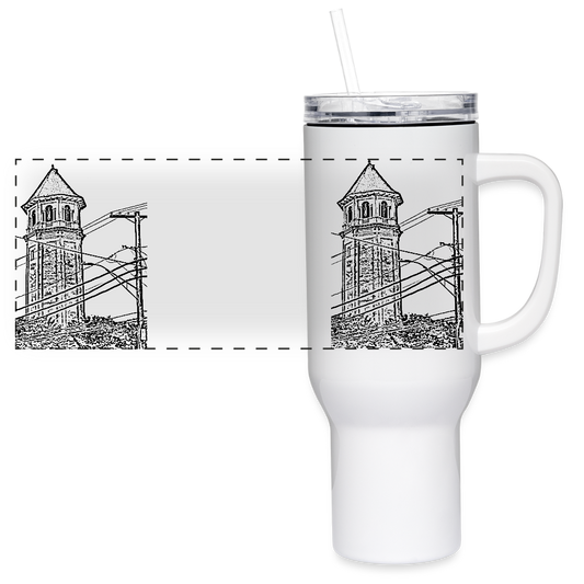 Roland Water Tower Travel 40oz Drink - white