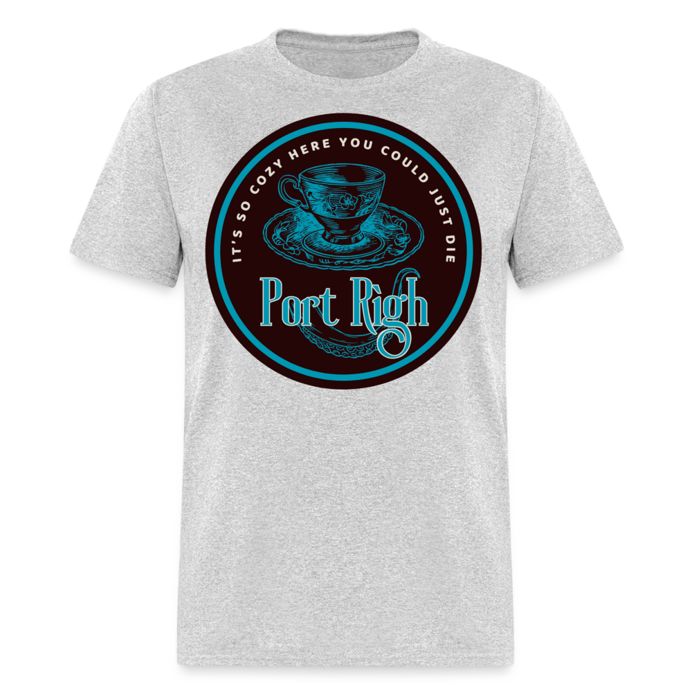 Port Righ logo T-Shirt - heather gray
