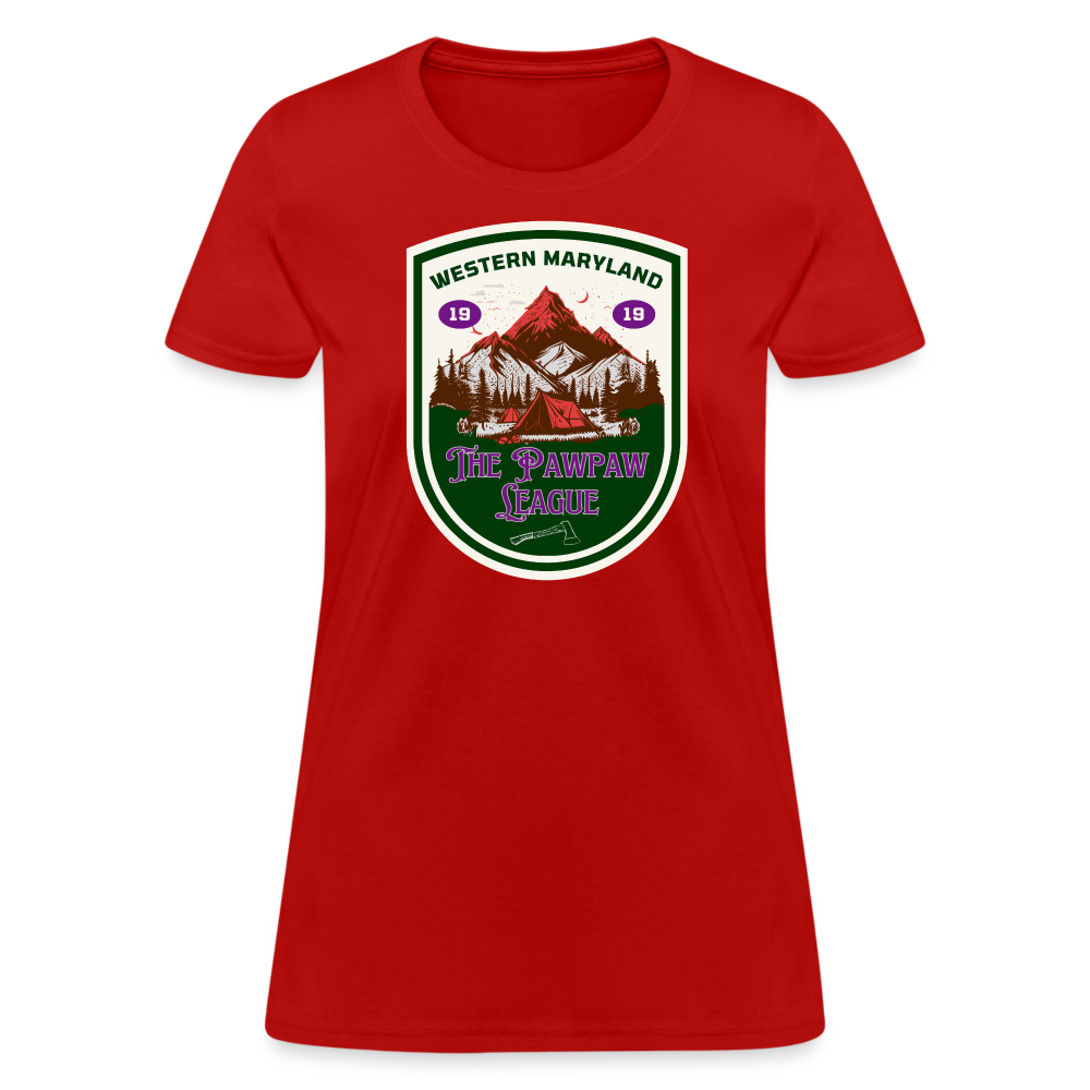 The Pawpaw League Women's T-Shirt - red