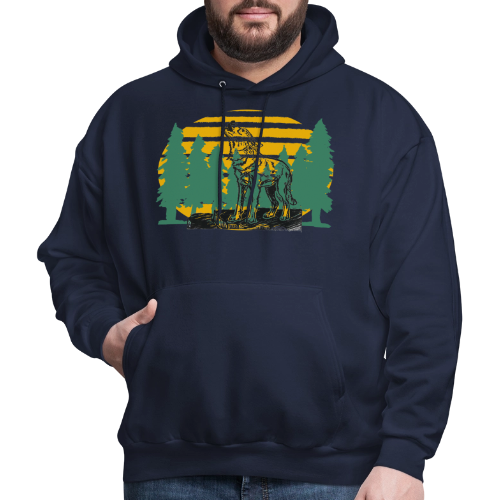 Wolf in the woods - navy