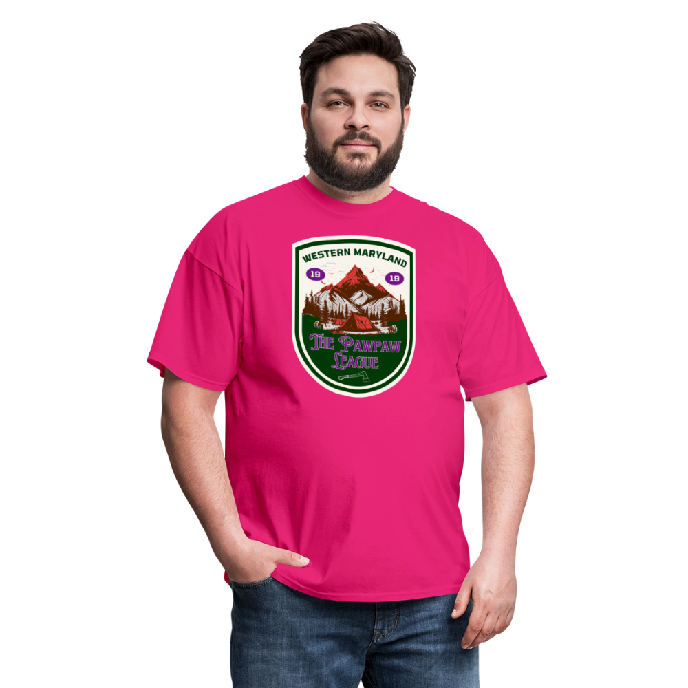 Port Righ logo T-Shirt - fuchsia