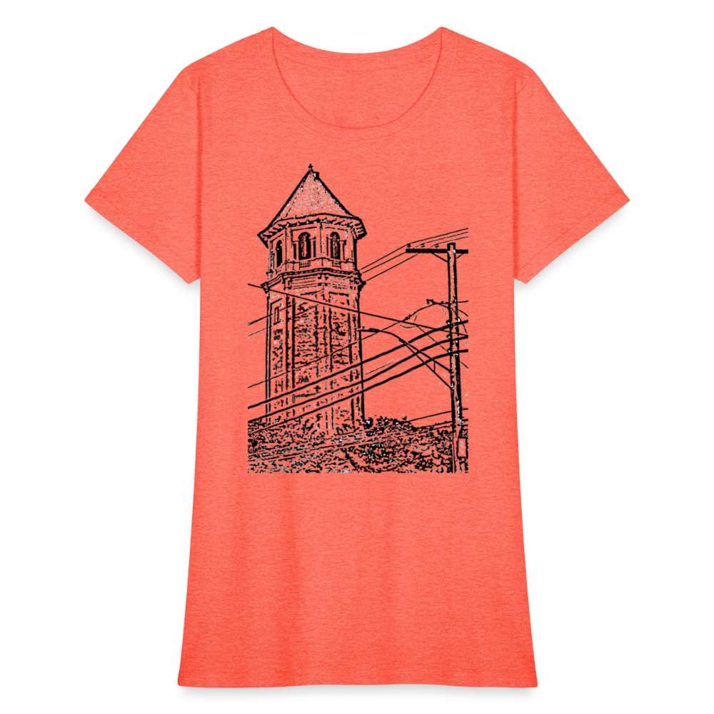 Roland Water Tower Femme cut T-Shirt - heather coral