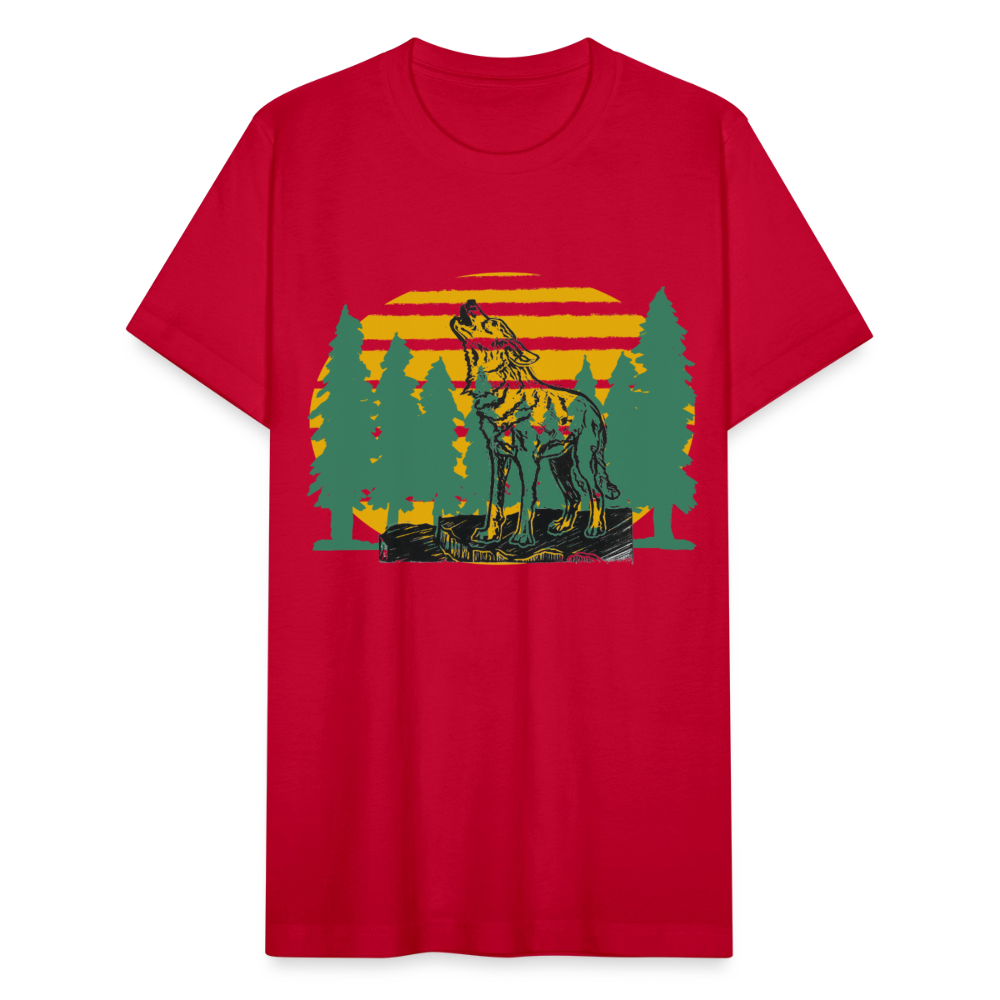 Wolf in the Trees - red