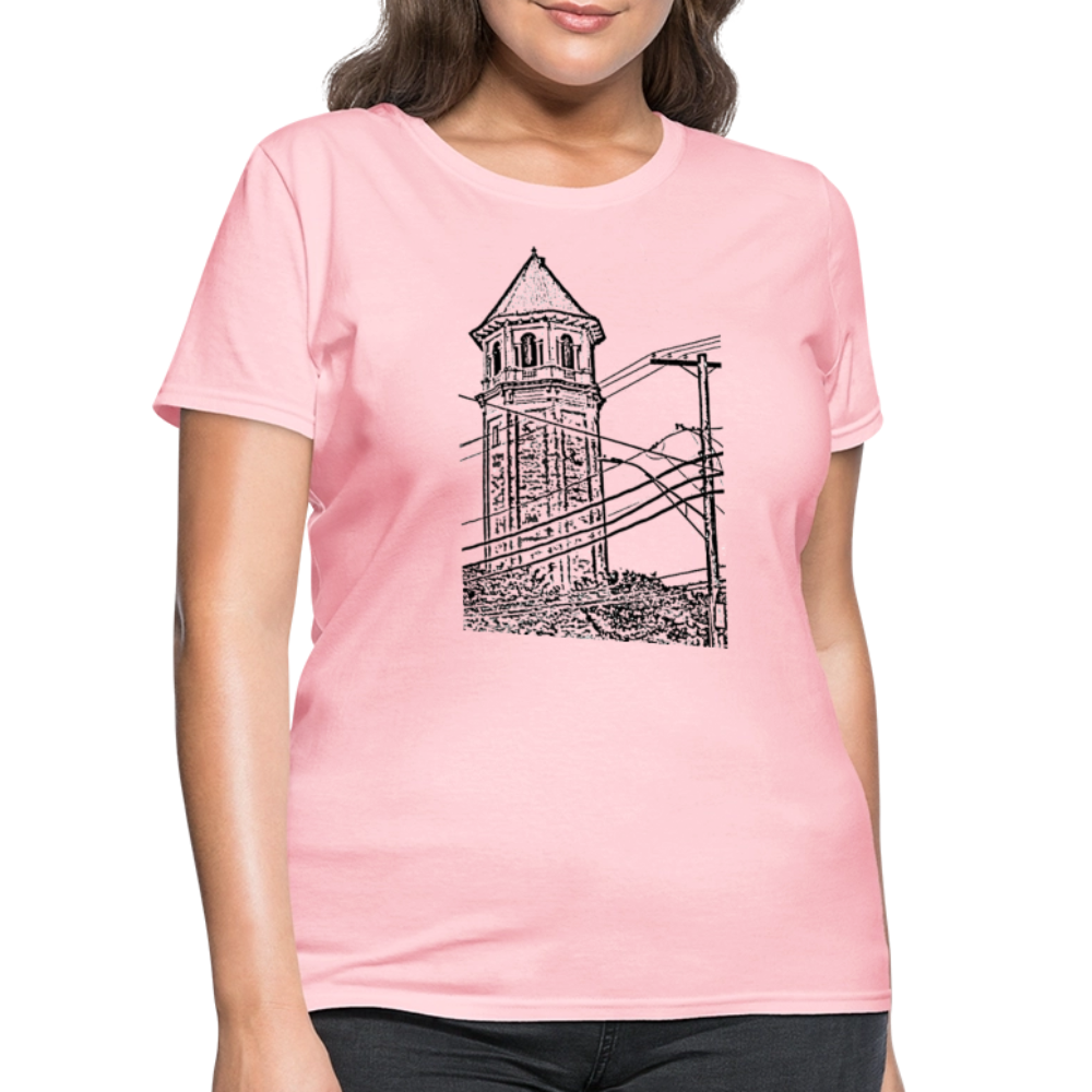 Roland Water Tower Femme cut T-Shirt - pink