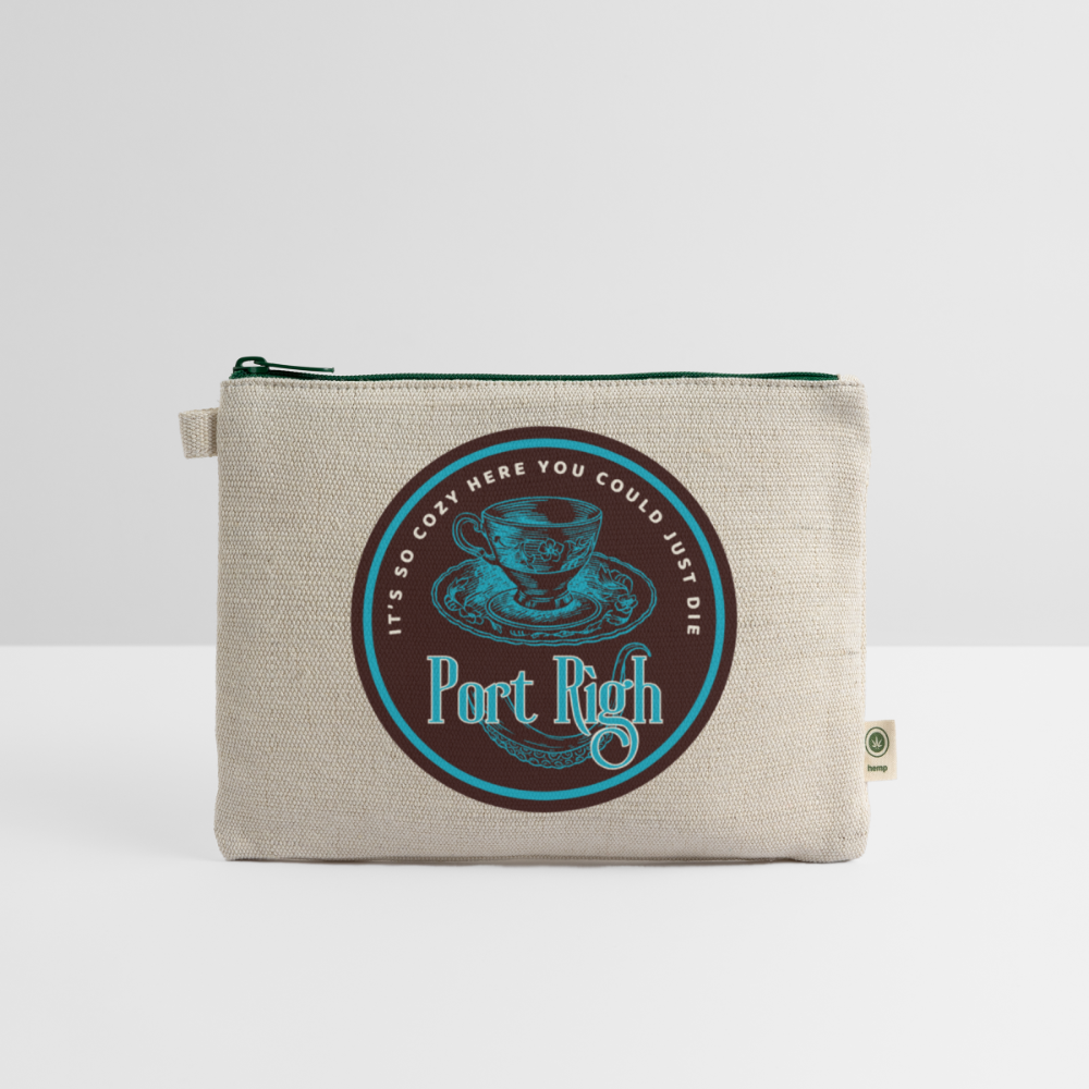 Port Righ Logo Carry All Pouch - natural/green