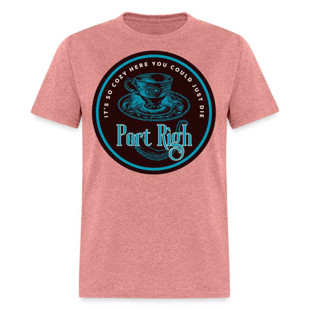 Port Righ logo T-Shirt - heather mauve