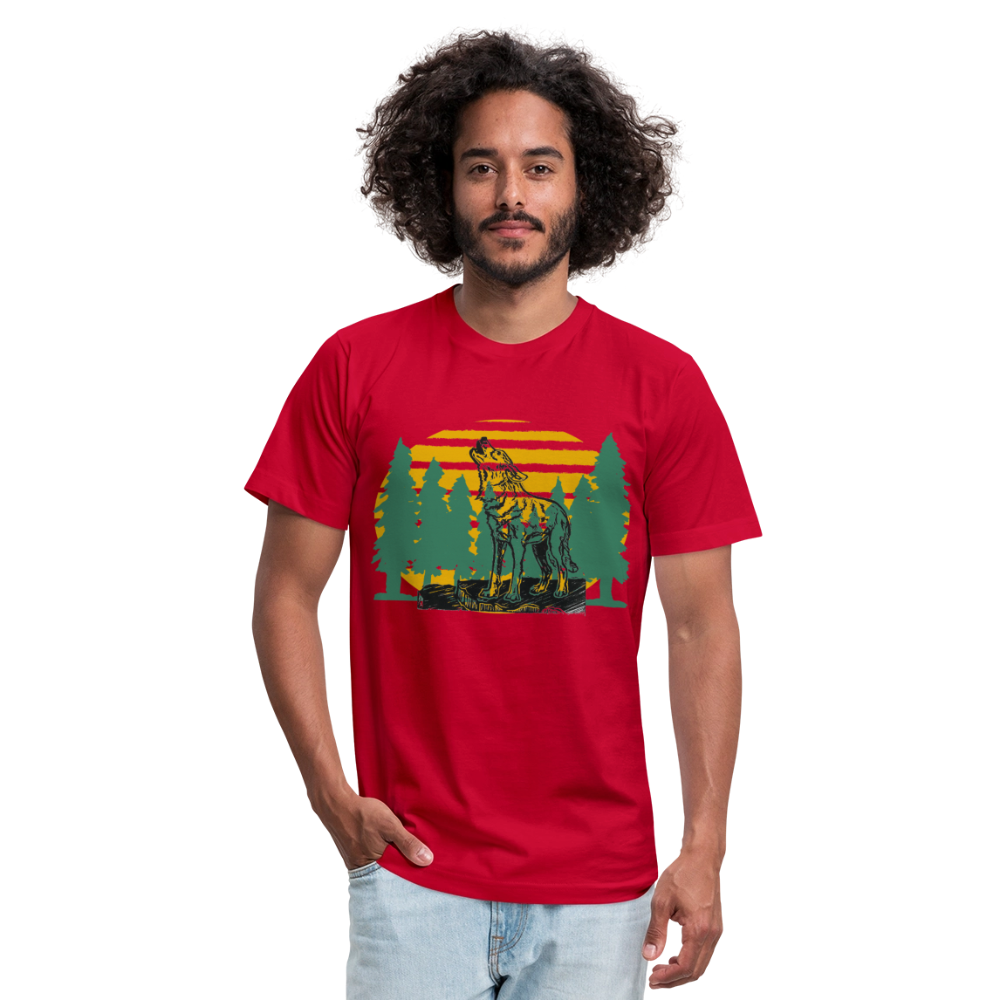 Wolf in the Trees - red