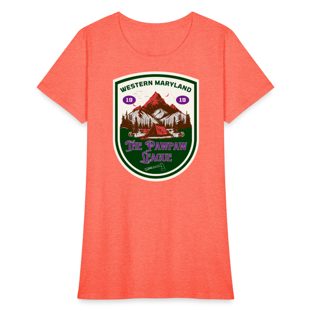 The Pawpaw League Women's T-Shirt - heather coral