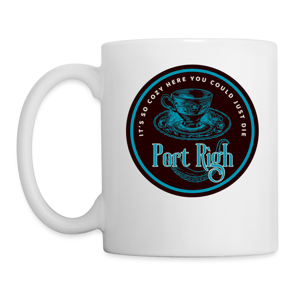 port Righ Logo Black Mug - white