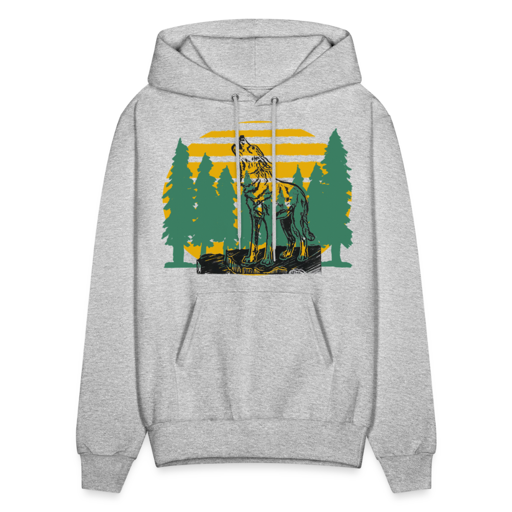 Wolf in the woods - heather gray