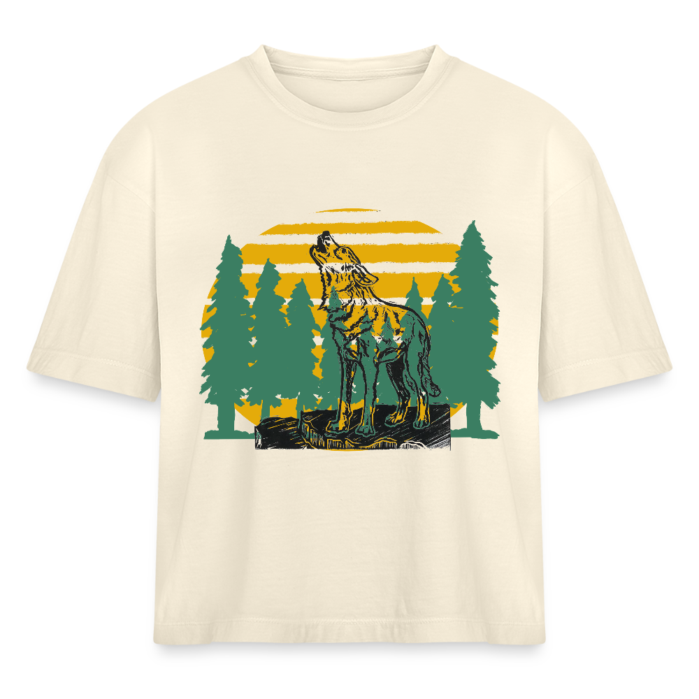 Wolf in the forest - ivory