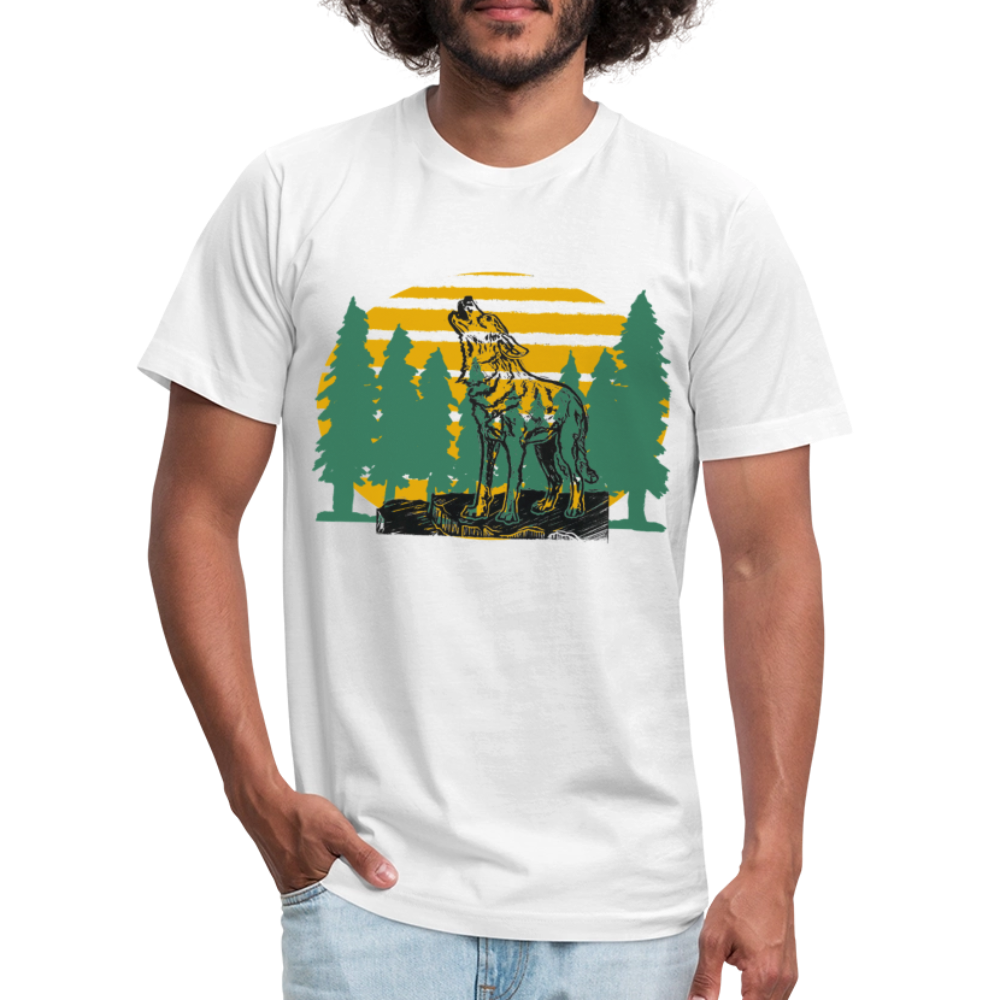 Wolf in the Trees - white