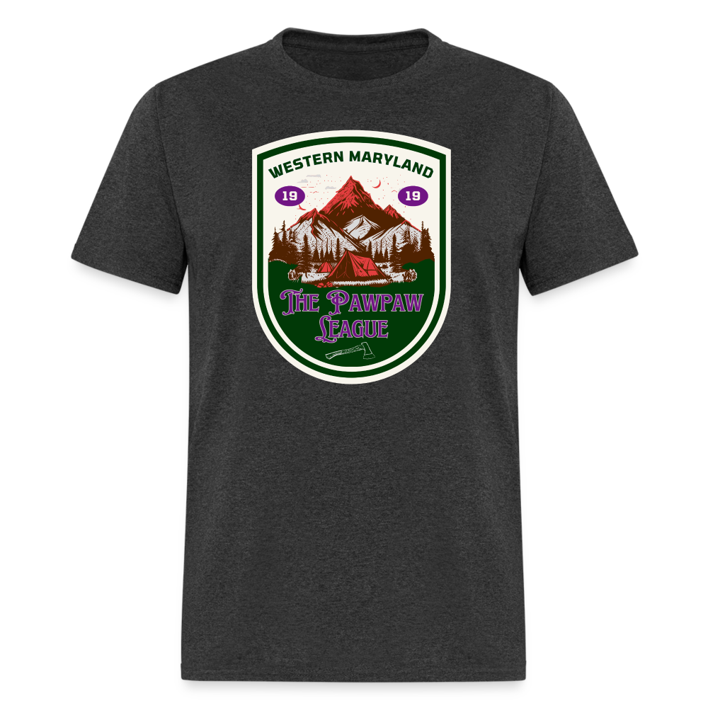 Port Righ logo T-Shirt - heather black