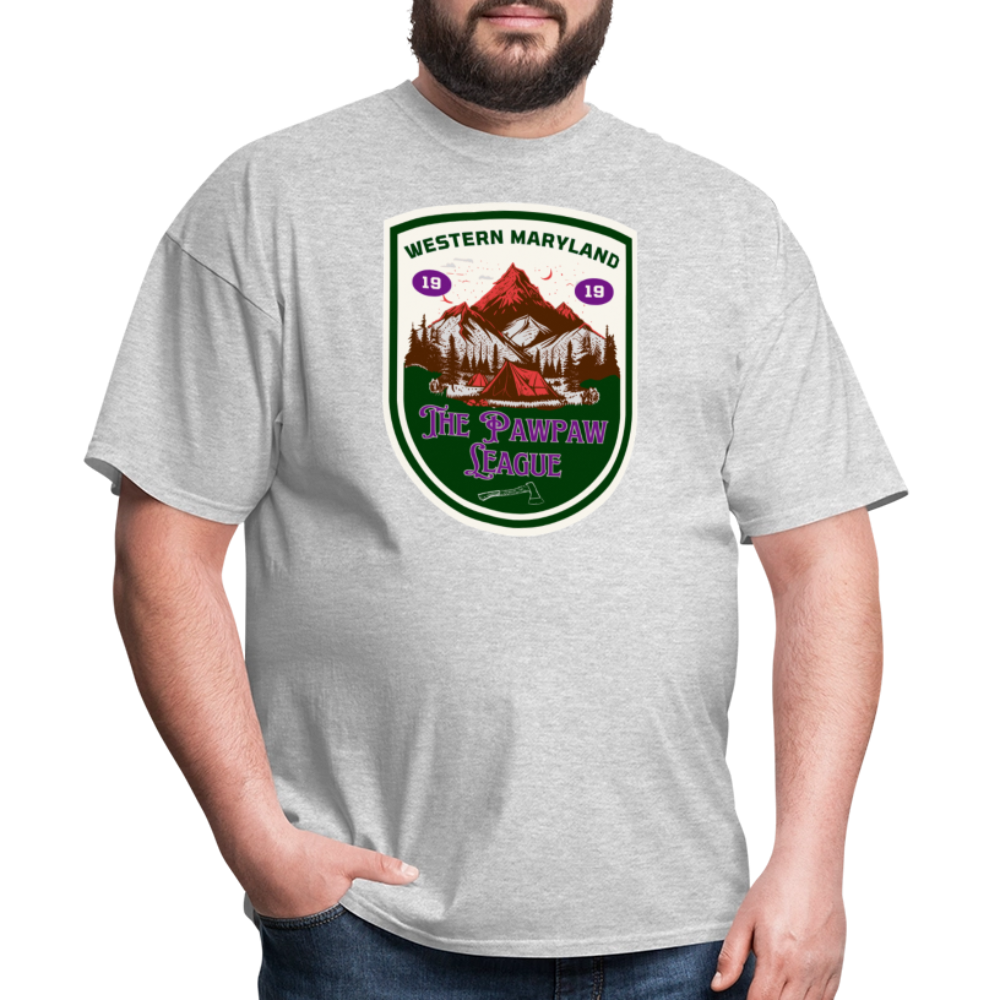 Port Righ logo T-Shirt - heather gray