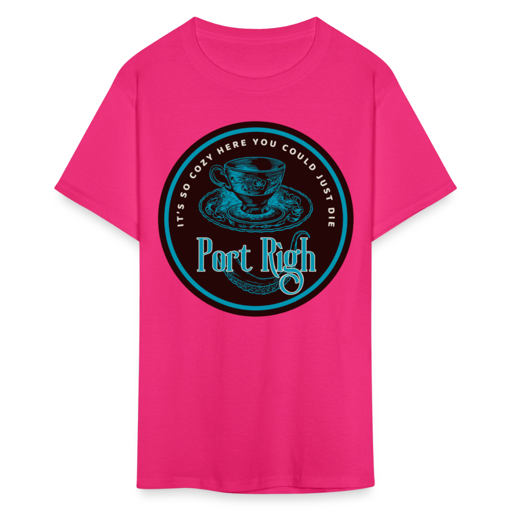 Port Righ logo T-Shirt - fuchsia