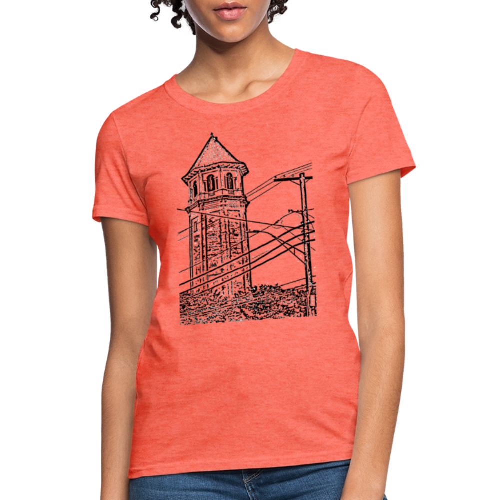 Roland Water Tower Femme cut T-Shirt - heather coral