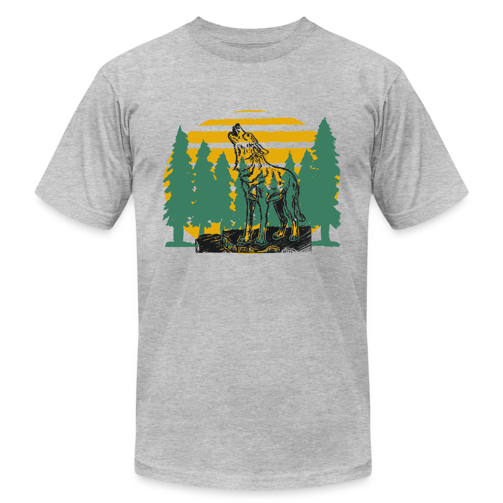Wolf in the Trees - heather gray