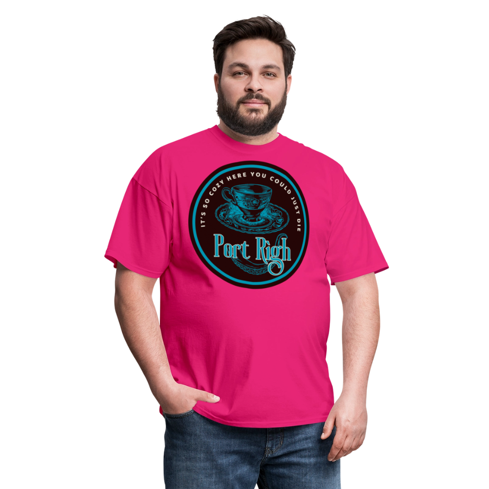 Port Righ logo T-Shirt - fuchsia