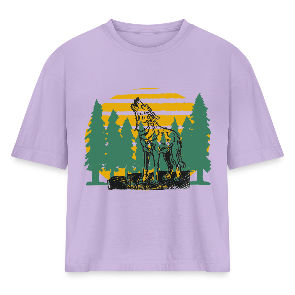 Wolf in the forest - lavender