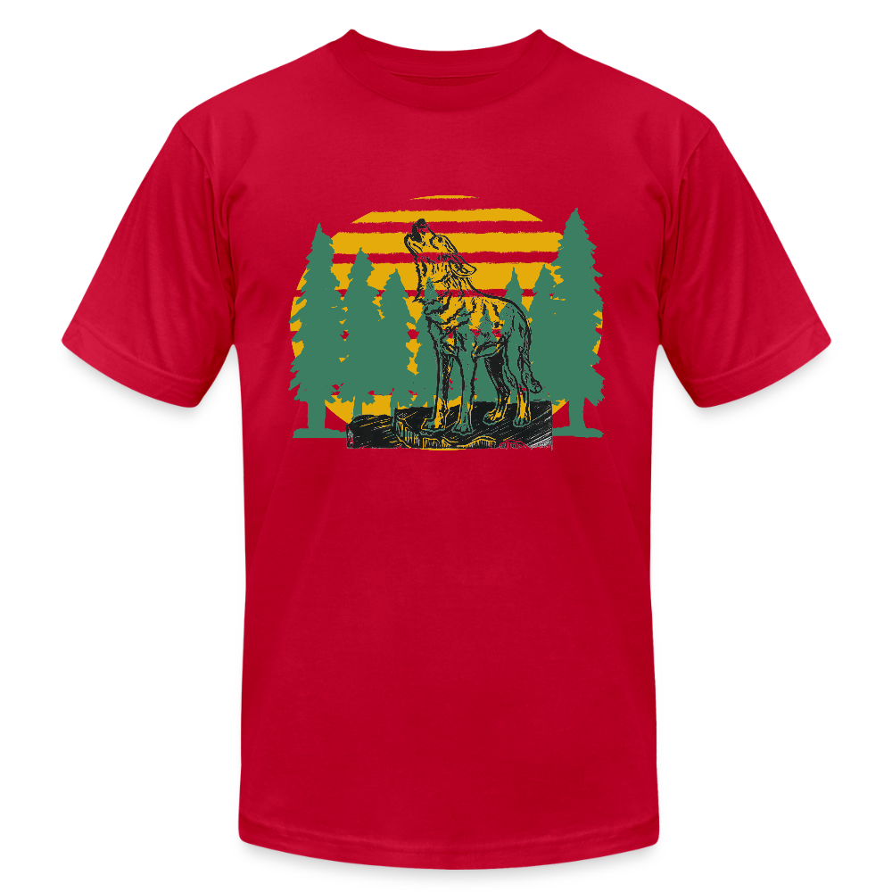 Wolf in the Trees - red