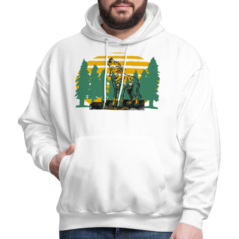 Wolf in the woods - white