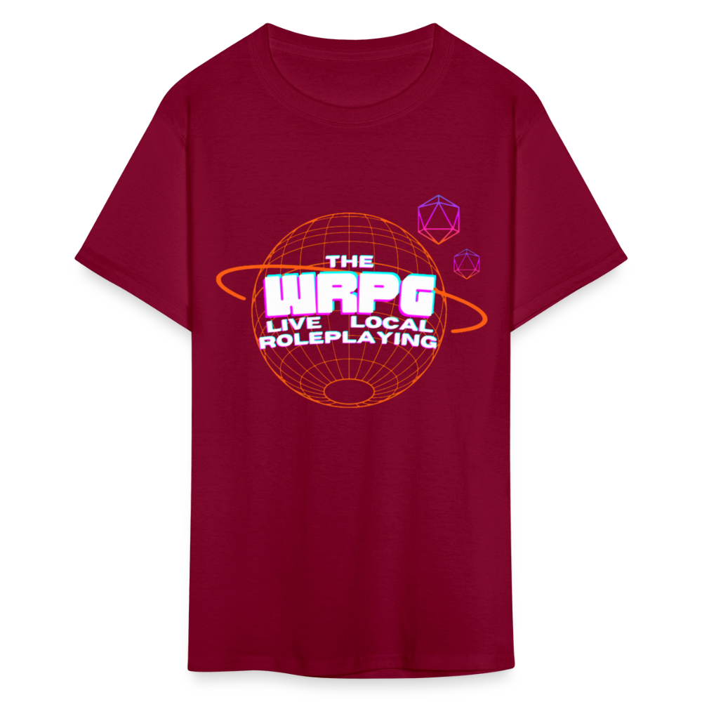 OG WRPG Logo white T-Shirt - burgundy